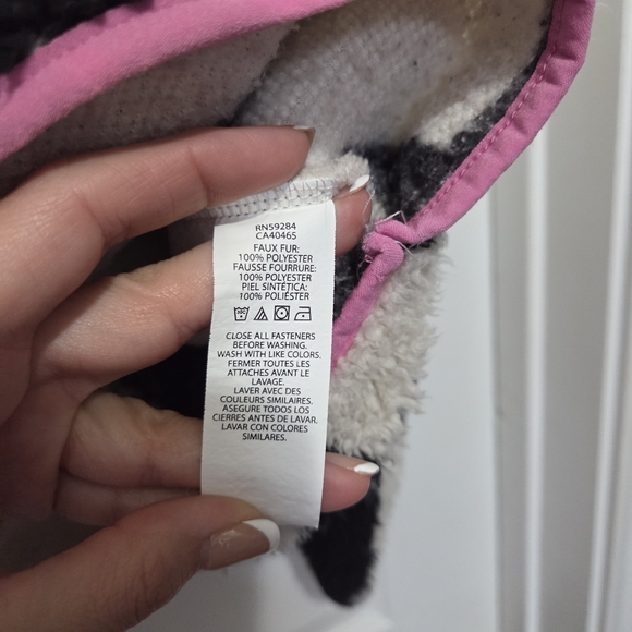 The Children's Place Girl Star Print Sherpa Half Zip Pullover Tan Sweater Sz XXL - Picture 7 of 9